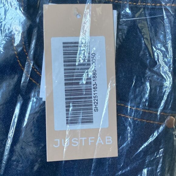 Justfab Button Fly Straight Leg Jeans Rinse Wash 29 NWT and in packaging - Picture 10 of 10